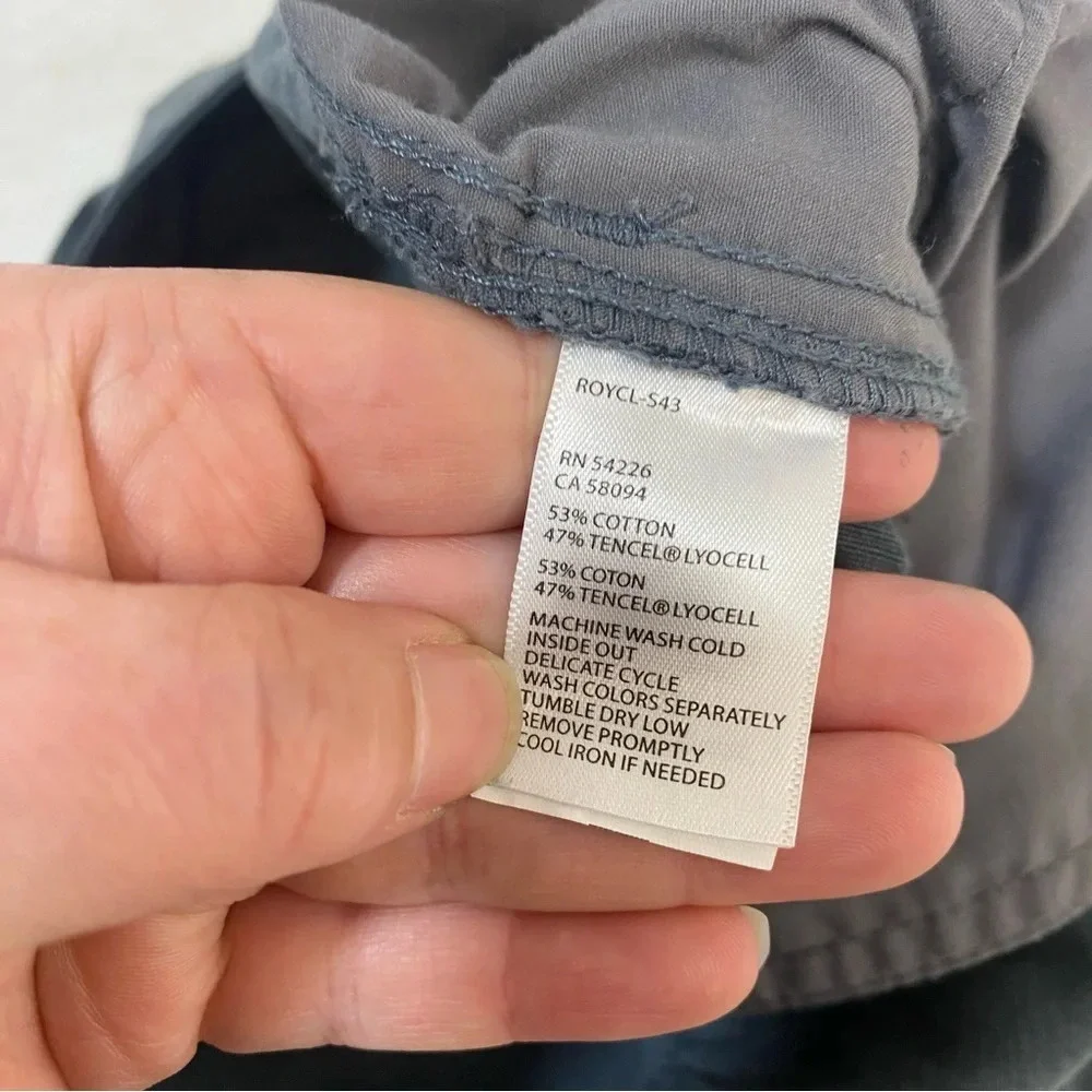 Royal Robbins Cargo Shorts Cotton‎ Tencel 38/11 Navy Gray Slate Springdale
